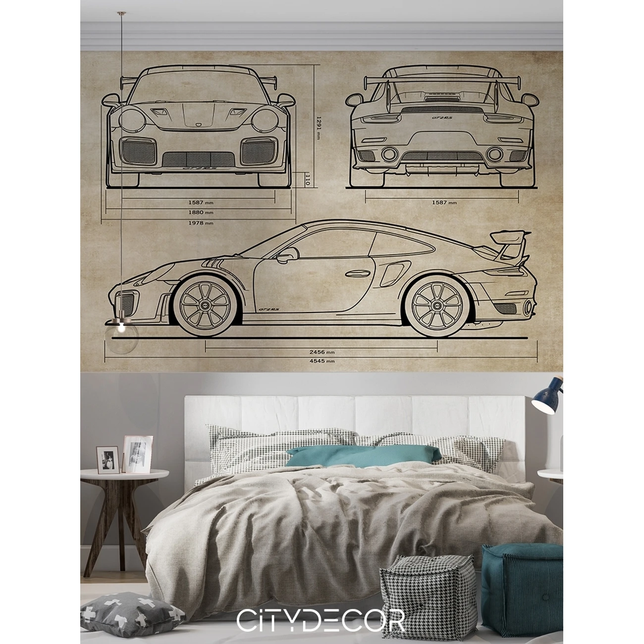 Фотообои рулонные Citydecor Technic 27 на флизелиновой основе 300x260 см